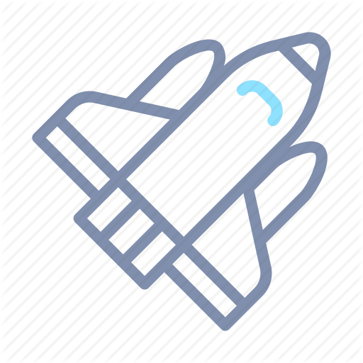 Outer, Rocket, Satellite, Shuttle, Space, Spaceship, Technology Icon