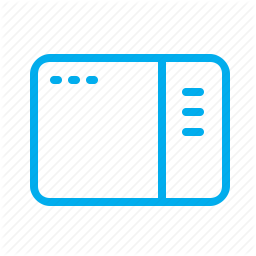 App, Application, Interface, Right, Sidebar, Software, Window Icon