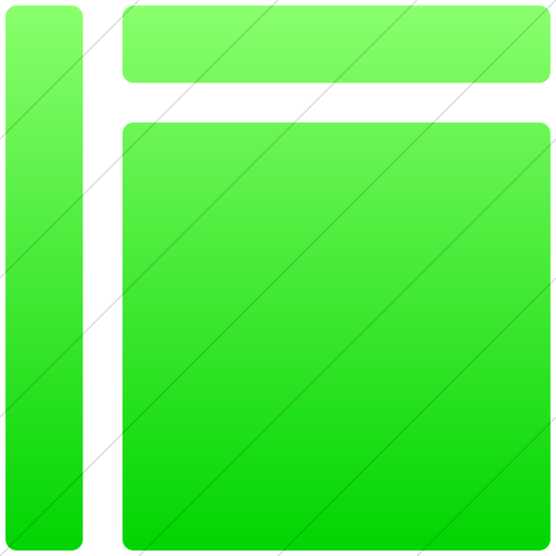 Simple Ios Neon Green Gradient Layouts Rounded Fixed