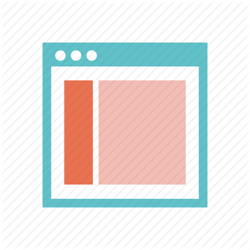 Layout, Left, Sidebar, Web, Web Page, Website, Wireframe Icon