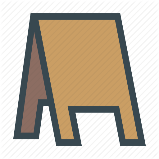Advertising, Blank, Board, Chalkboard, Sidewalk, Sign Icon