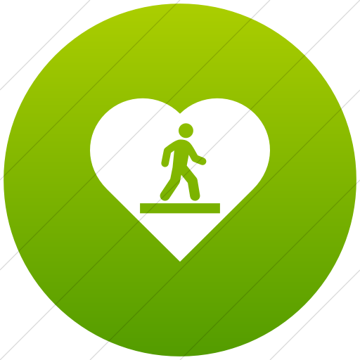 Flat Circle White On Green Gradient Iconathon Adopt