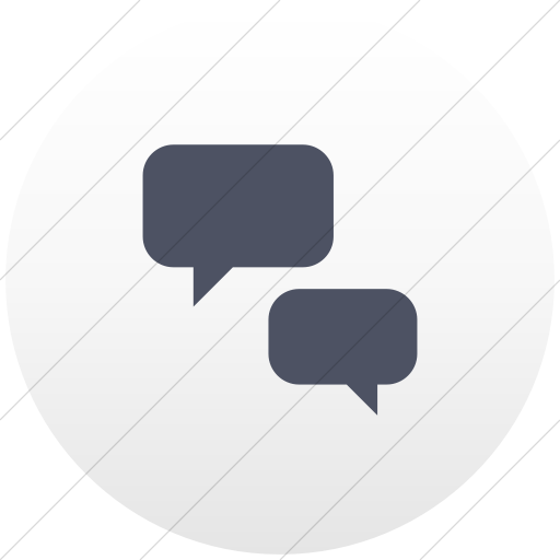 Flat Circle Blue Gray On White Gradient Ocha