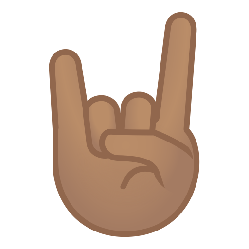 Sign Of The Horns Medium Skin Tone Icon Noto Emoji People