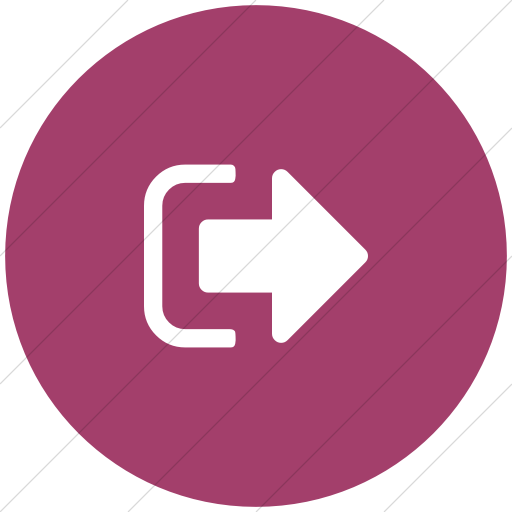 Flat Circle White On Pink Bootstrap Font Awesome Sign