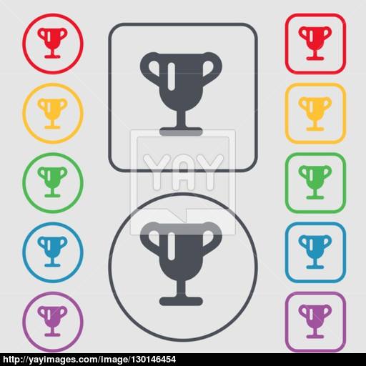 Winner Cup, Awarding Of Winners, Trophy Icon Sign Symbol