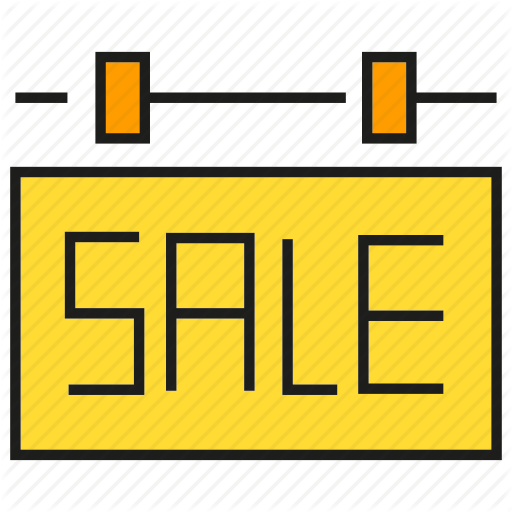 Real Estate, Sale, Signage Icon