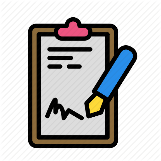 Doc, Official, Pencil, Sign, Signature Icon