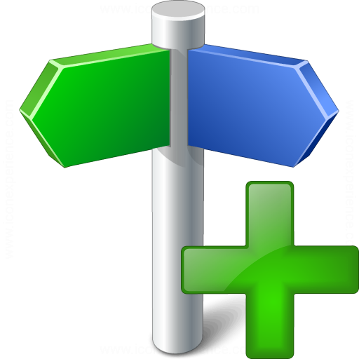 Iconexperience V Collection Signpost Add Icon