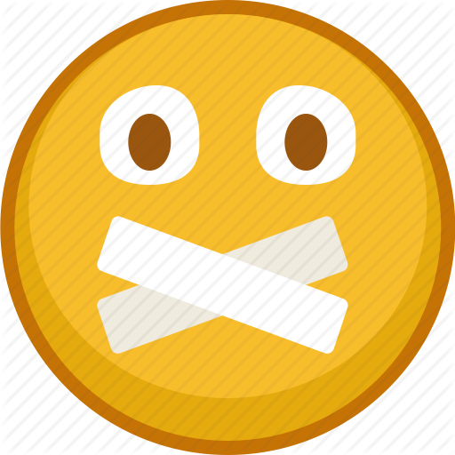 Emoji, Emoticon, Emoticons, Silence, Smile, Taped, Zipped Icon