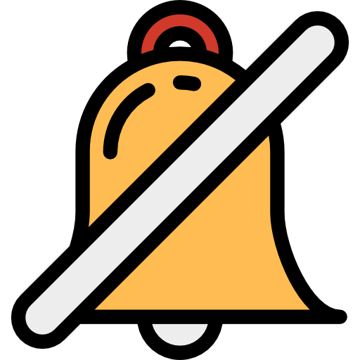 Silence, Alert, Alarm, Bell, Tools And Utensils, Time And Date Icon