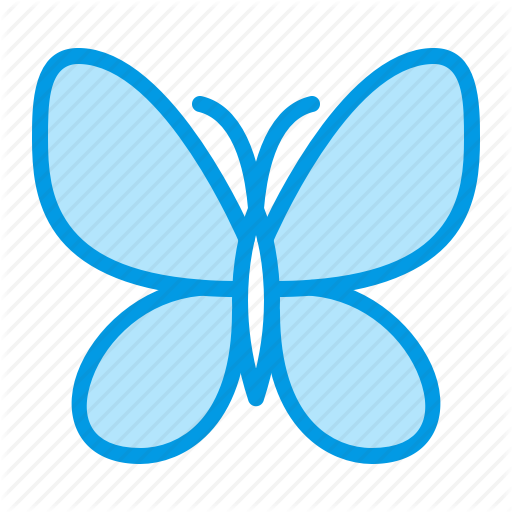 Butterfly, Light, Silk Icon
