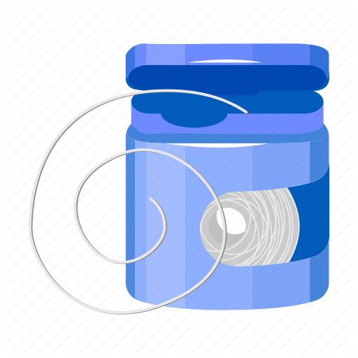 Care, Dental, Dental Floss, Silk, Thread Icon