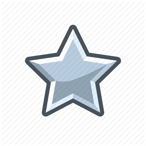 Mark, Rank, Silver, Star Icon