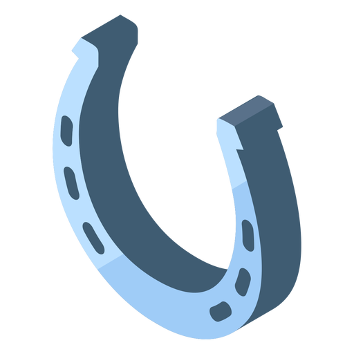 Six Holes Silver Horseshoe Icon