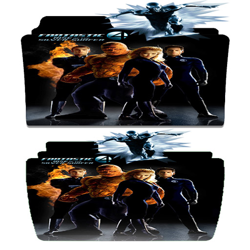 Fantastic Rse Of The Silver Surfer Folder Icon