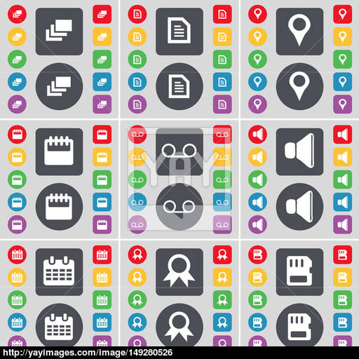 Gallery, Text File, Checkpoint, Calendar, Cassette, Sound, Medal