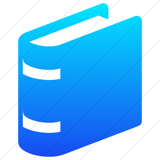 Simple Ios Blue Gradient Raphael Book Icon
