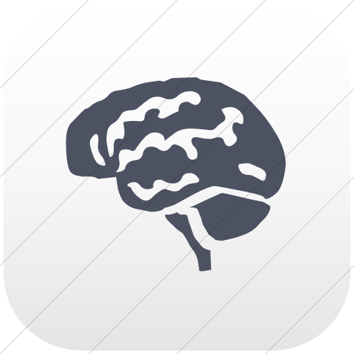 Flat Rounded Square Blue Gray On White Gradient