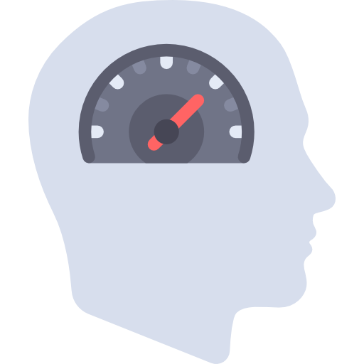 Head, Speedometer, Brain, Mind, Productivity, Seo And Web, People Icon