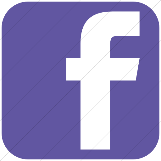 Simple Purple Social Media Facebook Square Icon