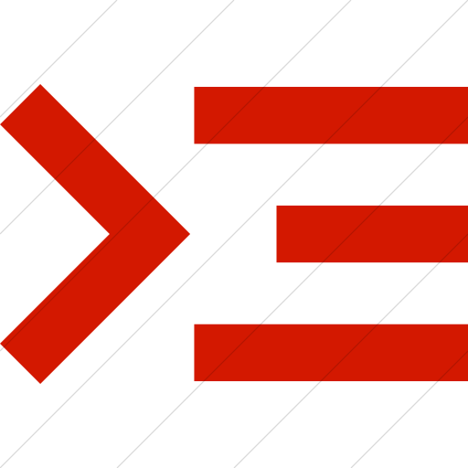 Simple Red Raphael Command Line Icon