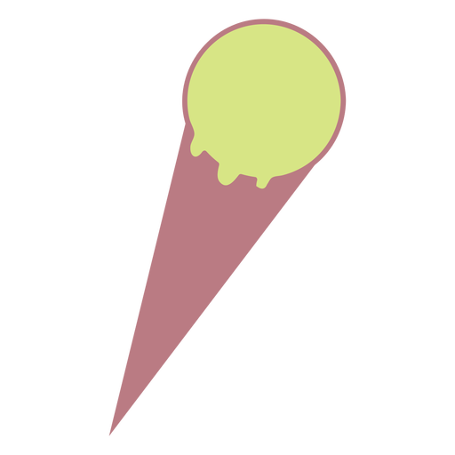 Simple Ice Cream Line Style Icon