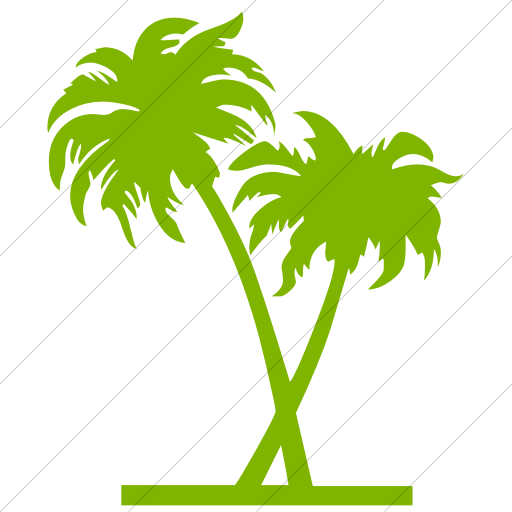 Simple Green Classica Palm Trees Icon