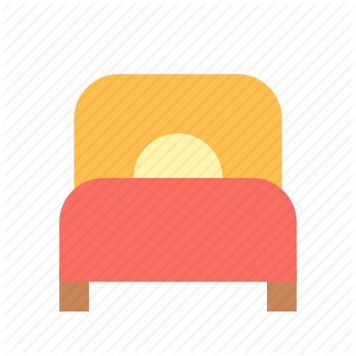 Bed, Furniture, Single Icon