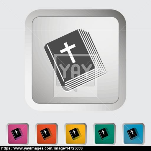 Bible Single Icon Vector