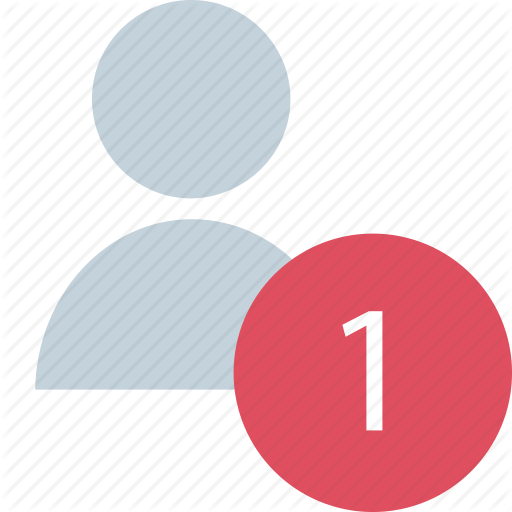 Number, One, Person Icon