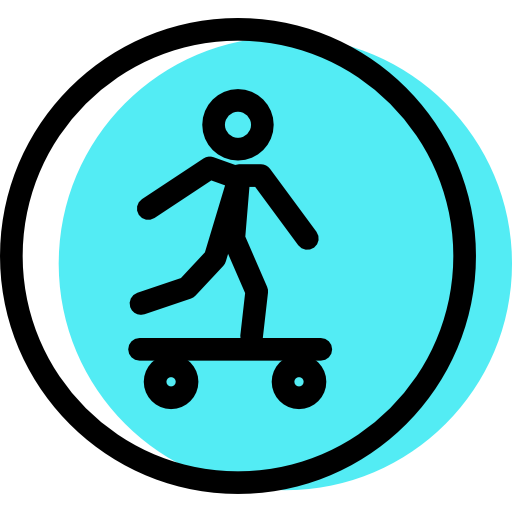 Skateboard, Traffic, Sign Icon Free Of Color Traffic Signs