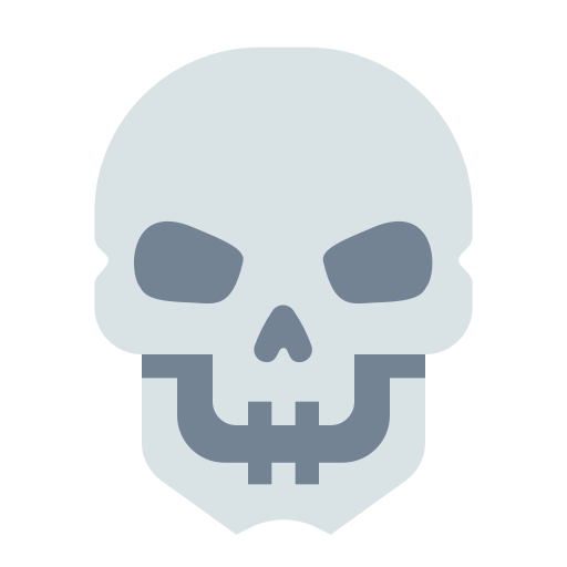 Halloween, Horror, Skeleton, Skull Icon Free Of Materia Flat
