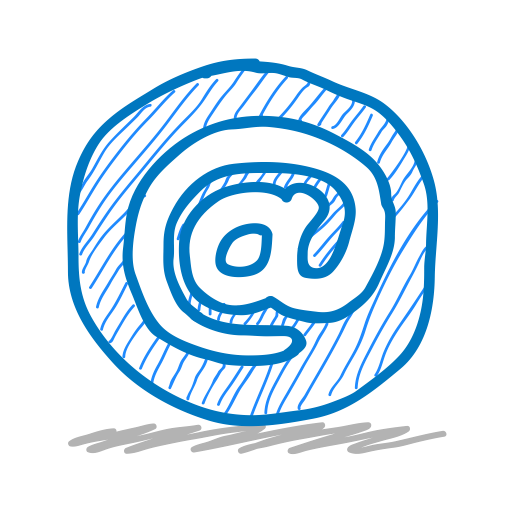 Sketch, Email, Mail, Contact, Sketchy Icon