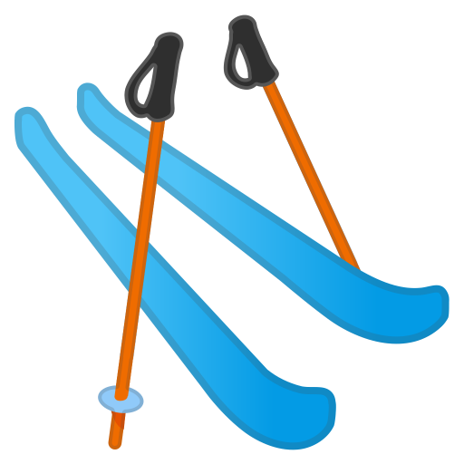 Skis Icon Noto Emoji Activities Iconset Google