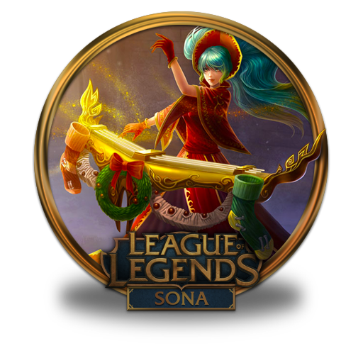 Silent, Night, Sona Icon Free Of League Of Legends Gold Border Icons