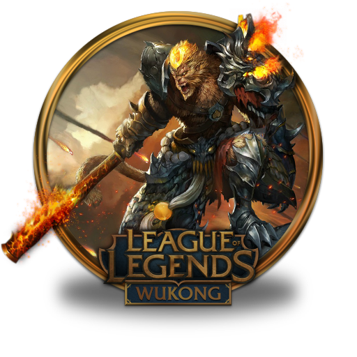 Wukong Volcanic Icon League Of Legends Gold Border Iconset