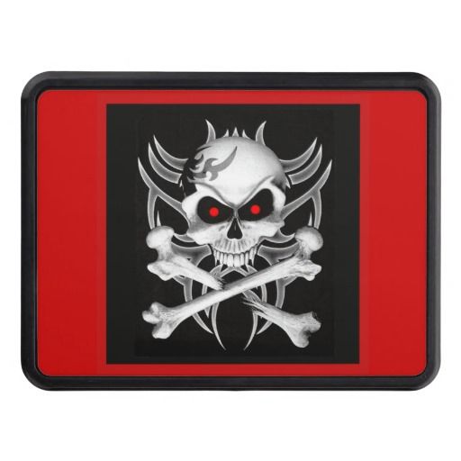 Death's Skull And Crossbones Hitch Cover