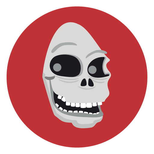 Ghost Skull Circle Icon