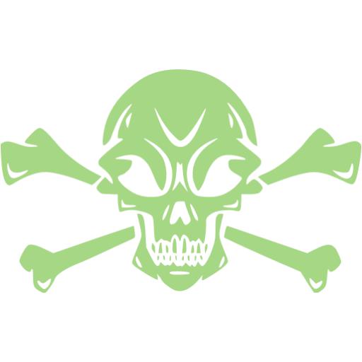 Guacamole Green Skull Icon