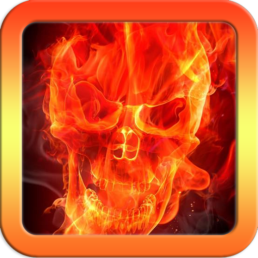 Fire Skull Keyboard Theme Free Themes Backgrounds Wallpapers Icons