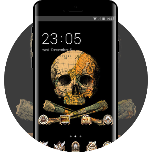 Skull Map Free Android Theme U Launcher