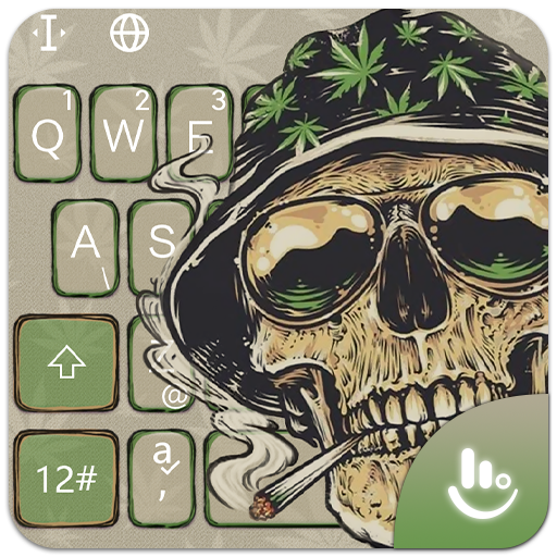 Smoking Warrior Skull Weed Keyboard Theme Download The App Store