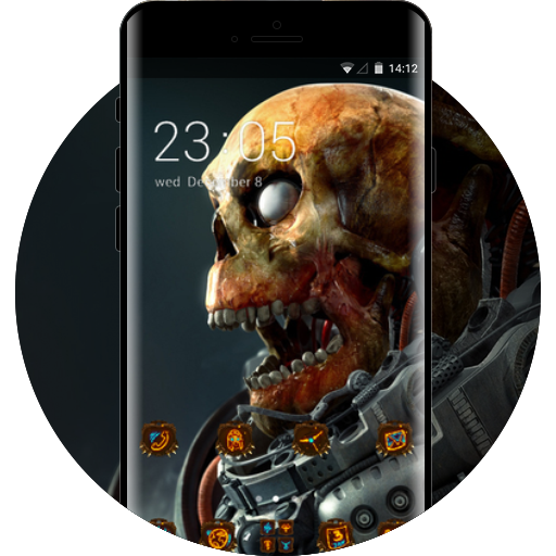 Skull Costume Robot Free Android Theme U Launcher