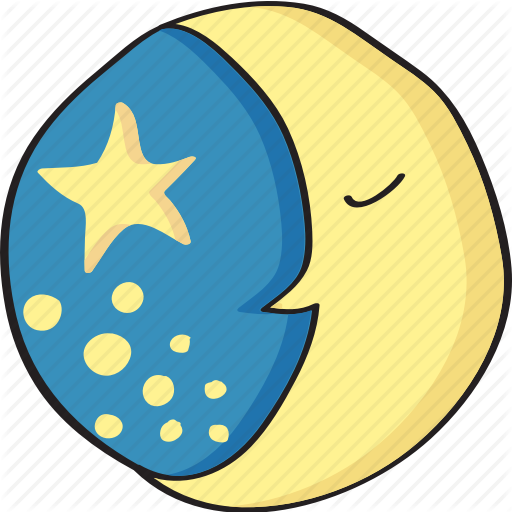 Sleep, Moon, Night, Transparent Png Image Clipart Free Download