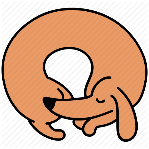 Canine, Curl, Dachshund, Dog, Pet, Sleep Icon