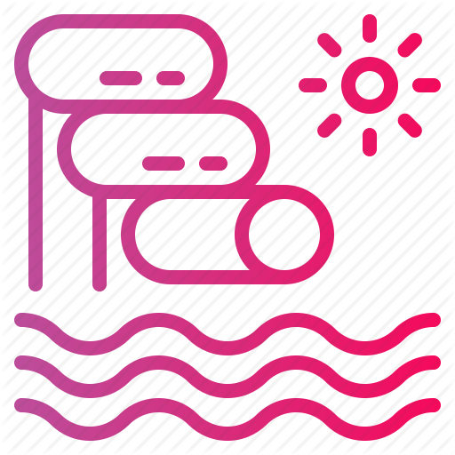 Water Park, Water Slide Icon