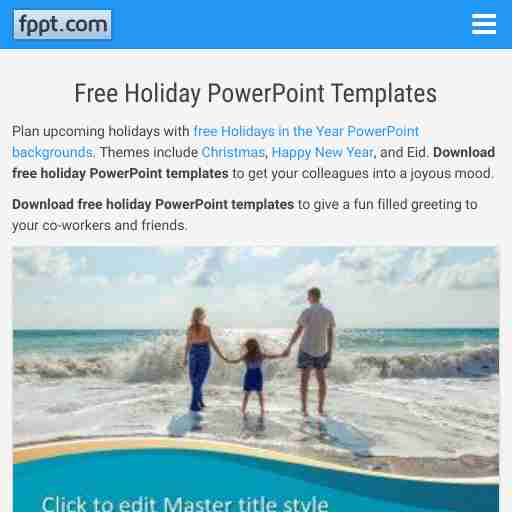 Powerpoint Templates Holiday Theme
