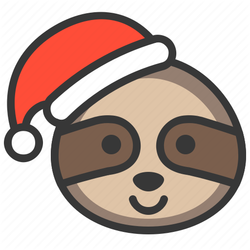 Animal, Christmas, Sloth, Wild, Xmas Icon