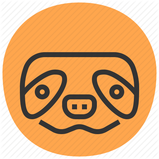 Animal, Face, Head, Sloth Icon